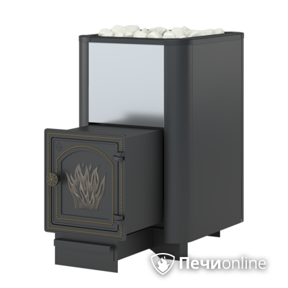 Дровяная банная печь Везувий Сенсация 22 Антрацит (ДТ-4) 2017 в Копейске